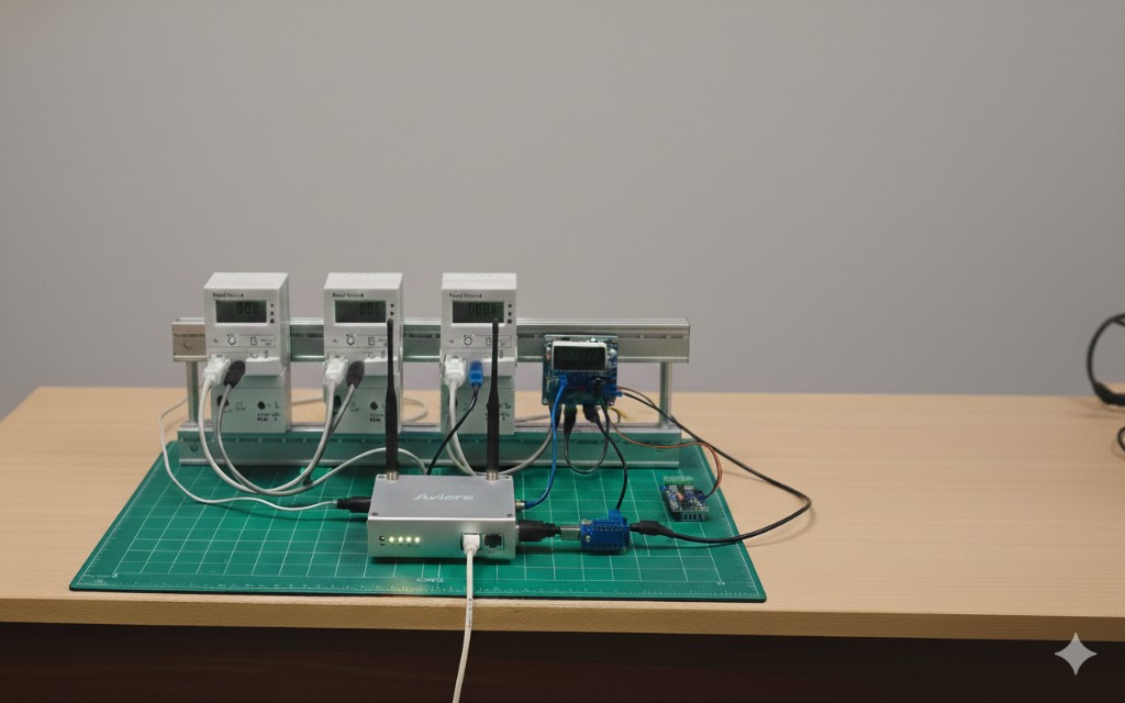 Aviora IoT system with connected meters